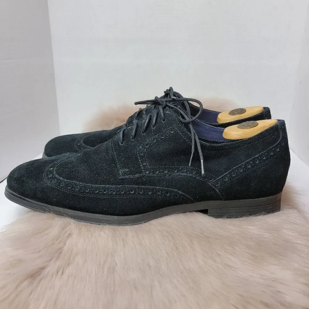 Cole Haan Men’s Suede Wingtip Oxford Derby Brogue C21170 Shoes Size 12 M